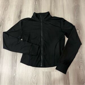 Black Zip Up Athletic Jacket